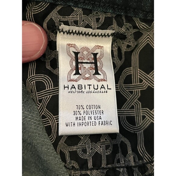 Habitual Jeans Womens 27 Dark Wash Bootcut Raw Hem Made In USA Stretch Denim - Picture 9 of 10